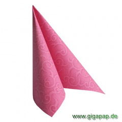 50 Servietten ROYAL Collection 1/4-Falz 40 cm x 40 cm fuchsia Casali