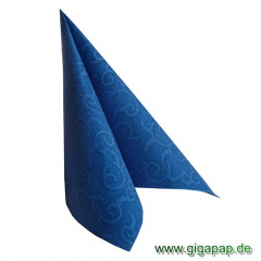 50 Servietten ROYAL Collection 1/4-Falz 40 cm x 40 cm dunkelblau Casali