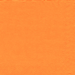 250 Servietten, 3-lagig 1/4-Falz 33 cm x 33 cm orange