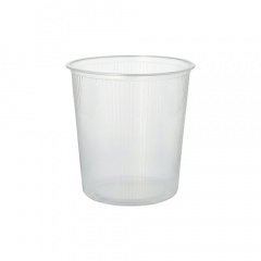 100 Verpackungsbecher, PP rund 500 ml Ø 10,1 cm 10,3 cm transparent