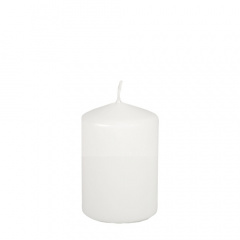 Stumpenkerze Ø 67 mm 100 mm weiss