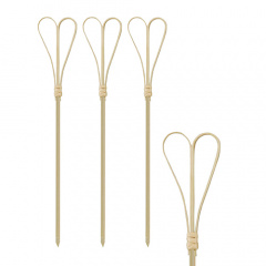 100 Fingerfood - Spieße 18 cm -Heart-