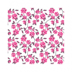 20 Servietten, 3-lagig 1/4-Falz 25 cm x 25 cm fuchsia Milleflora