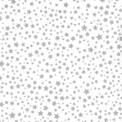 20 Servietten, 3-lagig 1/4-Falz 33 cm x 33 cm weiss/silber Etoiles