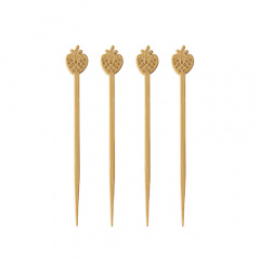 100 Fingerfood - Picker pure 9 cm Strawberry