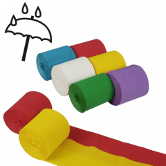 6 Rollen Krepp-Bnder 10 m x 5 cm farbig sortiert wasserfest