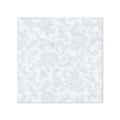 20 Servietten -ROYAL Collection- 1/4-Falz 25 cm x 25 cm weiss -Ornaments-