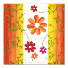20 Servietten, 3-lagig 1/4-Falz 33 cm x 33 cm -Laura-