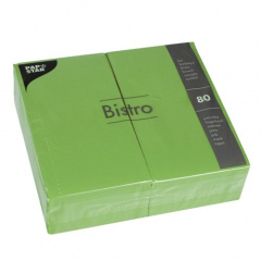 80 Servietten, 2-lagig 1/6-Falz 40 cm x 32 cm olive