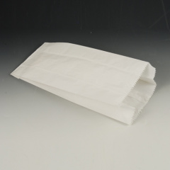 1000 Papierfaltenbeutel, Cellulose, gefädelt 24 cm x 10 cm x 5 cm weiss Füllinhalt 0,75 kg