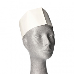 100 Schiffchen, Krepp 9 cm x 28 cm weiss Gre 55 - 62