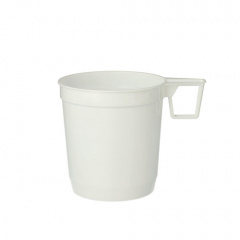 40 Kaffeetassen, PS 0,25 l  8 cm 8,5 cm weiss