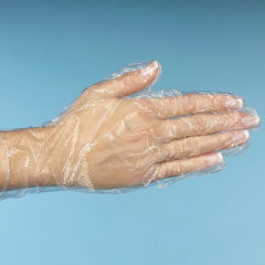 500 Handschuhe, PE transparent fr Damen, M