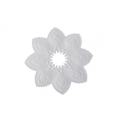 100 Kerzen-Manschetten rund  10 cm weiss
