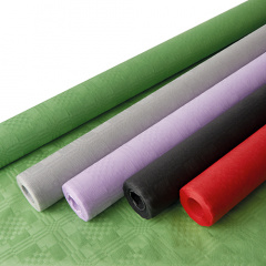 Papiertischtuch mit Damastprgung 8 m x 1 m farbig sortiert