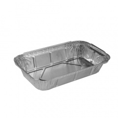 50 Schalen, Alu eckig 650 ml 22 cm x 12,8 cm x 3,5 cm fr Lasagne