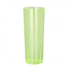 10 Glser fr Longdrinks, PS 0,3 l  5,85 cm 15,2 cm gelb