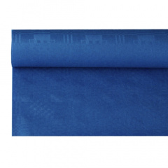 Papiertischtuch mit Damastprägung 8 m x 1,2 m dunkelblau