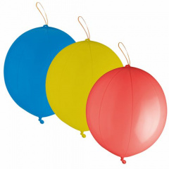 3 Punch Ballons  47 cm farbig sortiert