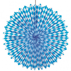 Dekofcher  75 cm -Bayrisch Blau- schwer entflammbar