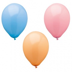 10 Luftballons  25 cm farbig sortiert -Pastel-