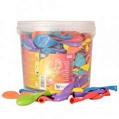 500 Luftballons  22 cm farbig sortiert in Dose