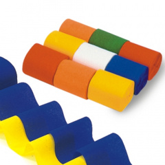 9 Rollen Krepp-Bnder 10 m x 5 cm farbig sortiert schwer entflammbar
