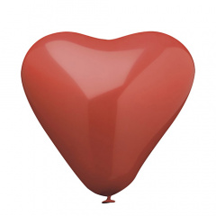 10 Luftballons  26 cm rot -Herz-