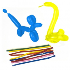 50 Modellierballons 140 cm farbig sortiert -Maxi-
