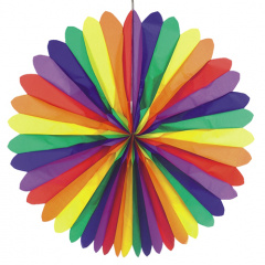 Dekofcher  120 cm -Rainbow- schwer entflammbar