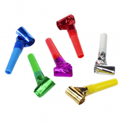 6 Partyrssel farbig sortiert -Metallic-