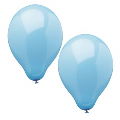 10 Luftballons  25 cm hellblau