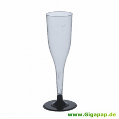 50 Stiel-Gläser (Oberteile) für Sekt, PS 0,1 l Ø 5 cm 17,5 cm glasklar