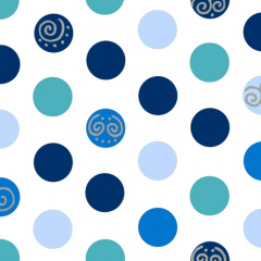 20 Servietten, 3-lagig 1/4-Falz 33 cm x 33 cm blau -Balls-