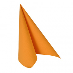 20 Servietten -ROYAL Collection- 1/4-Falz 33 cm x 33 cm orange