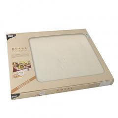 100 Tischsets, Tissue -ROYAL Collection- 30 cm x 40 cm champagner