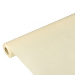 Tischdecke creme 10m x 1,18m stoffhnlich, Vlies 