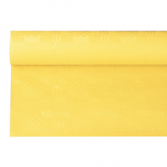 Papiertischtuch mit Damastprgung 6 m x 1,2 m gelb
