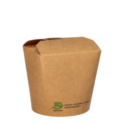 25 Snackboxen, Pappe eckig 760 ml 9,8 cm x 10 cm x 8,8 cm braun 100% Fair
