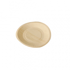 50 Fingerfood - Teller, Holz pure rund  19 cm  2 cm