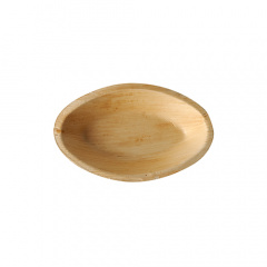 6 Teller, Palmblatt pure oval 18 cm x 11,5 cm x 3 cm