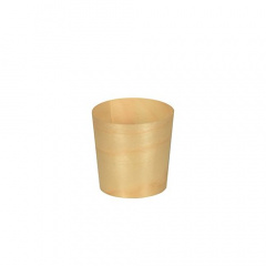 12 Fingerfood - Schalen, Holz pure rund Ø 4,5 cm · 4,5 cm