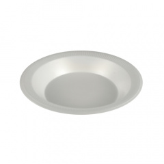 100 Schalen, EPS ungeteilt 750 ml  22,5 cm 3,5 cm weiss , laminiert -B3-