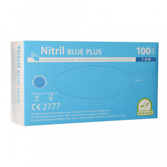 100 Medi-Inn® Handschuhe, Nitril puderfrei Blue Plus blau Größe M