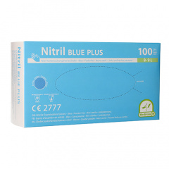 100 Medi-Inn® Handschuhe, Nitril puderfrei Blue Plus blau Größe L
